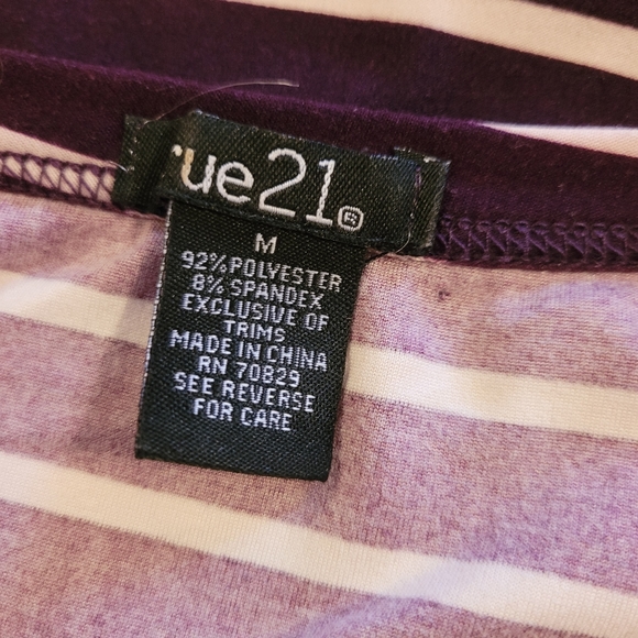 Rue 21 stripped racer back top - Picture 3 of 3